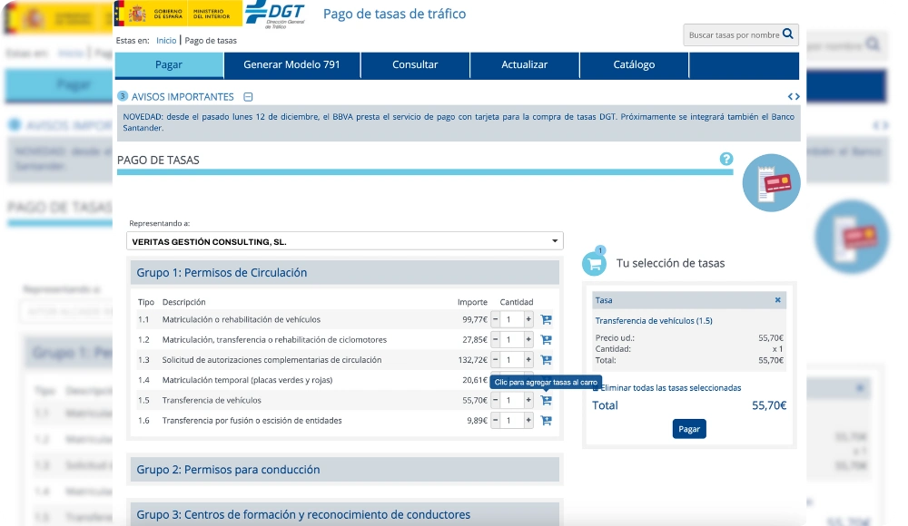 Tasas DGT Tráfico: Todo lo que necesitas saber